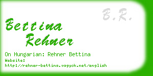 bettina rehner business card